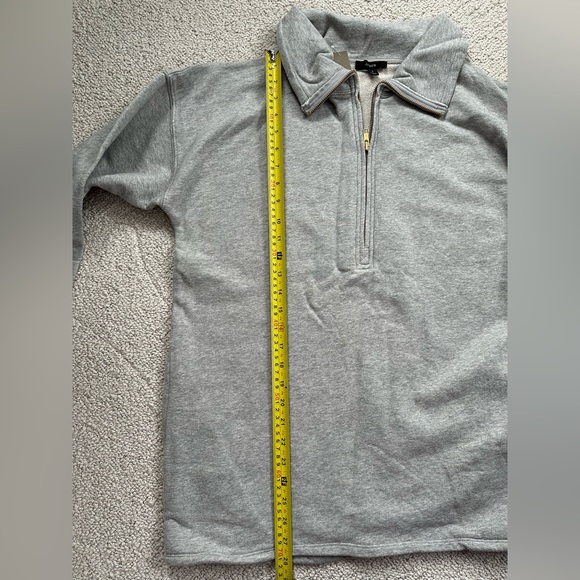 J Crew University Long Terry Half Zip Tunic - Picture 2 of 8